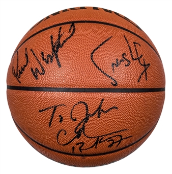 1993-94 Phoenix Suns Team Signed Offical Spalding Basketball With 12 Signatures (Beckett)